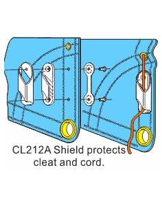 ClamCleat Contre Plaque Voile Guide CL212A H2O Sensations 2