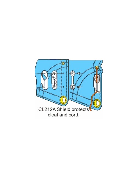 ClamCleat Contre Plaque Voile Guide CL212A H2O Sensations