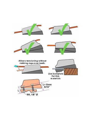 ClamCleat Tapered Pad 59mm CL819 H2O Sensations ClamCleat Tapered Pad 59mm CL819 H2O Sensations