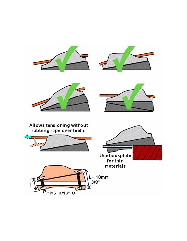 ClamCleat Tapered Pad 87mm CL818 H2O Sensations ClamCleat Tapered Pad 87mm CL818 H2O Sensations