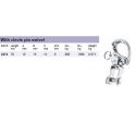 Wichard HR Snap Shackles with clevis pin swivel
