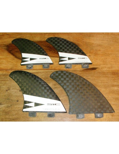 SIC Maui ThreeFour Carbon Quad/Tri Fin XL
