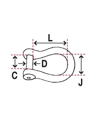 Wichard Manille Lyre Axe Allen 6mm 1343 H2O Sensations Wichard Manille Lyre Axe Allen 6mm 1343 H2O Sensations