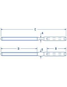 Ronstan Threaded Swage Terminal 4mm 1/4 UNF RF1512M0404 H2O Sensations 2