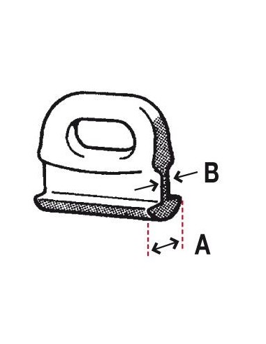 Bainbridge Coulisseau Plastique Mât Selden 30*14*4mm A014 H2O Sensations Bainbridge Coulisseau Plastique Mât Selden 30*14*4mm A014 H2O Sensations