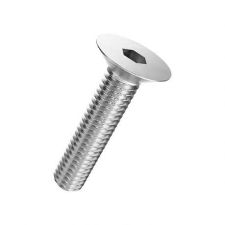 Vis Metrique Inox A2 M5 45mm Allen Tête Fraisée Plate A2M5ACFH45