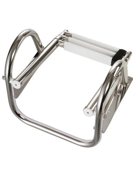 Stainless steel ladder with 4 telescopic steps