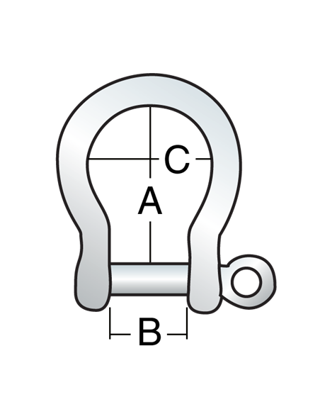 Harken Manille Lyre Forgée Harken Manille Lyre Forgée