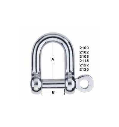 Harken Forged D Shackles 6mm 2108 H2O Sensations