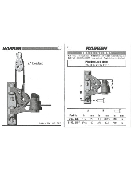 Harken Pivoting exit Carbo 29mm Carbo-Cam Cleat Without Plate HKHSB521 HK395 H2O Sensations Harken Pivoting exit Carbo 29mm Carbo-Cam Cleat Without Plate HKHSB521 HK395 H2O Sensations