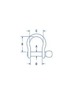 Viadana Stainless Steel Shackle Twist 4 mm 2824 H2O Sensations 2