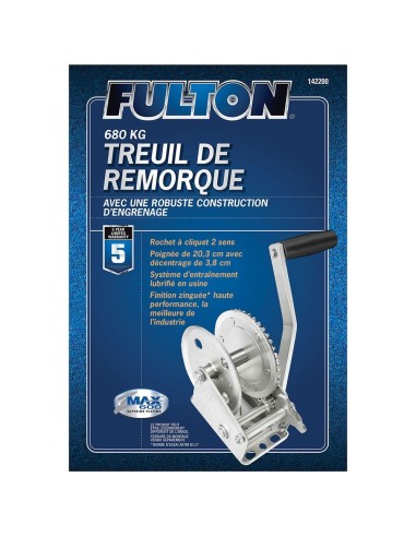 Fulton Treuil Remorque 680kg 142200 H2O Sensations Fulton Treuil Remorque 680kg 142200 H2O Sensations