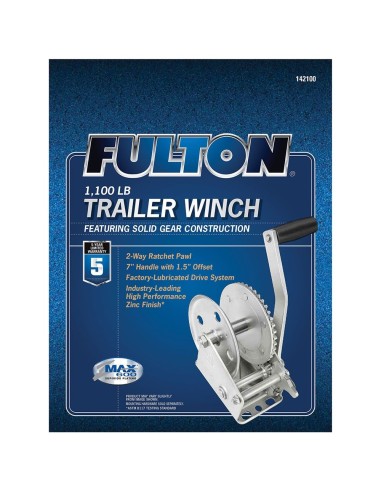 Fulton Trailer Winch 499kg 142100 H2O Sensations Fulton Trailer Winch 499kg 142100 H2O Sensations