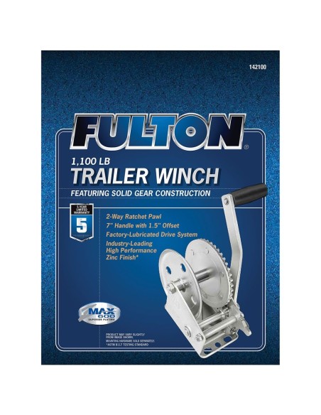 Fulton Trailer Winch 499kg 142100 H2O Sensations Fulton Trailer Winch 499kg 142100 H2O Sensations