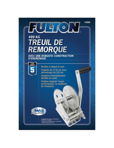 Fulton Trailer Winch 499kg 142100 H2O Sensations Fulton Trailer Winch 499kg 142100 H2O Sensations