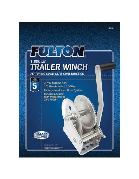 Fulton Trailer Winch 816kg 142300 H2O Sensations Fulton Trailer Winch 816kg 142300 H2O Sensations
