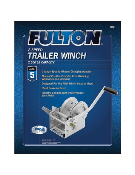 Fulton Trailer Winch 816kg 142300 H2O Sensations Fulton Trailer Winch 816kg 142300 H2O Sensations