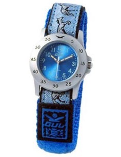 Gul Children Micro Chrome Blue Dial Velcro Strap