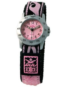 Gul Children Micro Chrome Pink Dial Velcro Strap
