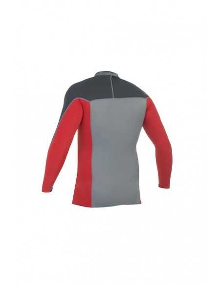 Gul Mens Xola UV Protection Long Sleeves Grey Red RG0339 H2O Sensations Gul Mens Xola UV Protection Long Sleeves Grey Red RG0339 H2O Sensations