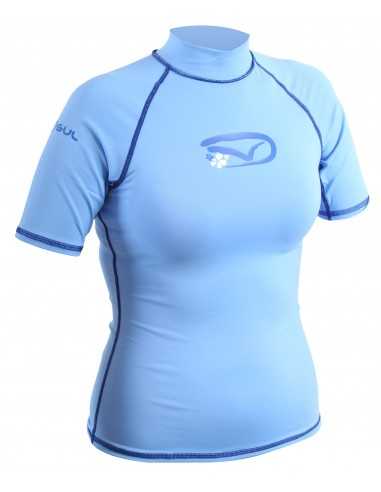 Gul Femme Swami Protection UV Manches Courtes Bleu RG0210 H2O Sensations Gul Femme Swami Protection UV Manches Courtes Bleu RG0210 H2O Sensations