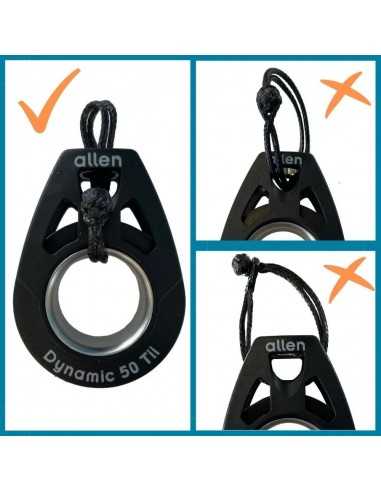 Allen 20mm Dynamic Poulie Double Tie-on lashing A2022Tii H2O Sensations Allen 20mm Dynamic Poulie Double Tie-on lashing A2022Tii H2O Sensations