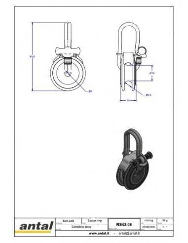 Antal SectoRing Low Friction Ring 43*8mm With Dyneema Loop RS43.08 H2O Sensations Antal SectoRing Low Friction Ring 43*8mm With Dyneema Loop RS43.08 H2O Sensations