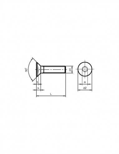 Vis Metrique Inox A2 M3 16mm Torx Tête Fraisée Plate A2M3TCF16 Vis Metrique Inox A2 M3 16mm Torx Tête Fraisée Plate A2M3TCF16