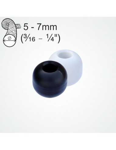 Clamcleat Shockcord Ball 5-7mm 5pcs Black PT520 H2O Sensations