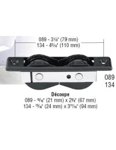 Harken Bullet Poulie 29mm Double Encastrer 089 %price% H2O Sensations 2