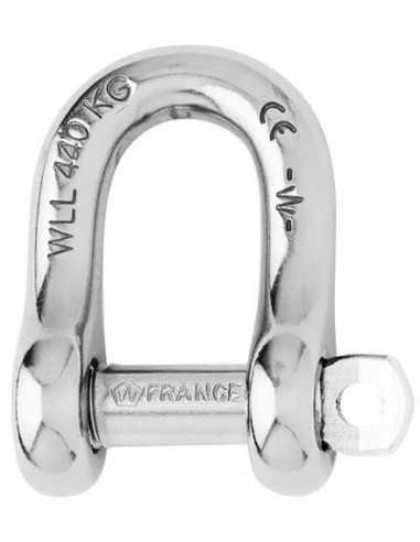 Wichard Shackle D Self-locking Captive Pin 6mm 1403 H2O Sensations
