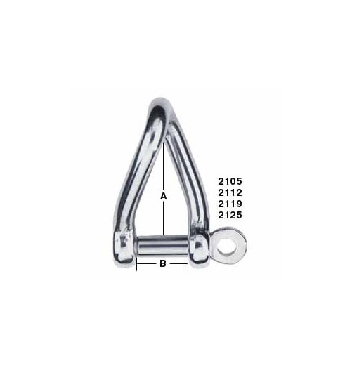 Harken Shackle Twist Forged 6mm 2112 H2O Sensations