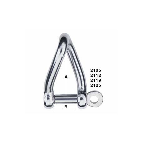 Harken Shackle Twist Forged 5mm 2105 H2O Sensations