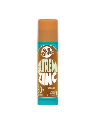 Sun Zapper Extreme BRONZE Zinc Sunscreen Stick SPF 50+ 15g H2O Sensations