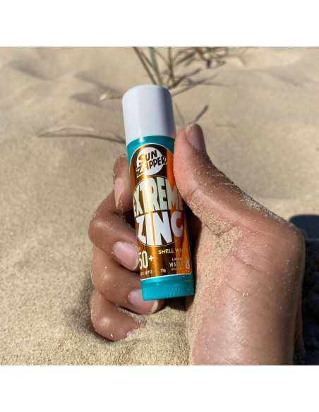 Sun Zapper Extreme Shell White Zinc Stick SPF 50+ 15g uva uvb H2O Sensations