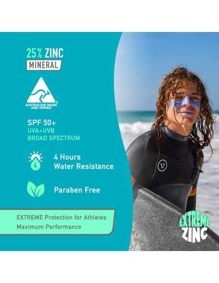 Sun Zapper Extreme Blue Bay Zinc Stick SPF 50+ 15g uva uvb H2O Sensations