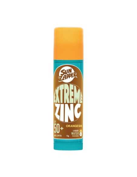 Sun Zapper Extreme Orange Sun Zinc Stick SPF 50+ 15g uvb uva H2O Sensations Sun Zapper Extreme Orange Sun Zinc Stick SPF 50+ 15g uvb uva H2O Sensations