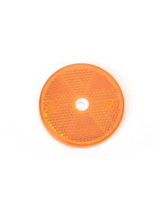 Catadioptre Rond Orange 1 trous 60mm