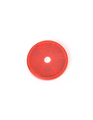 WAS Catadioptre Rond Rouge 1 trous 60mm