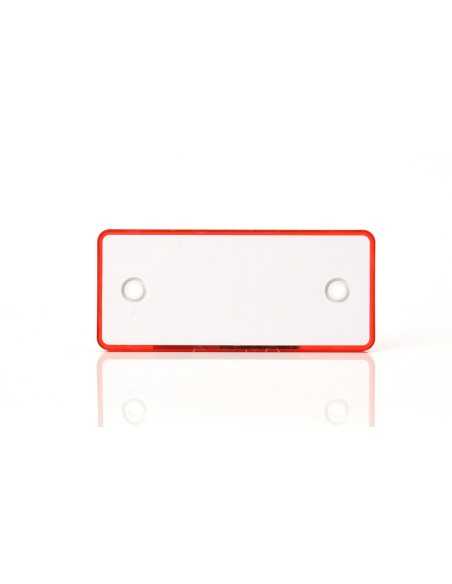 WAS Reflector Rectangular Red 96*42mm 2 Holes WAS849 H2O Sensations