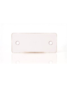 WAS Catadioptre Rectangle Blanc 2 trous 96*42mm 2