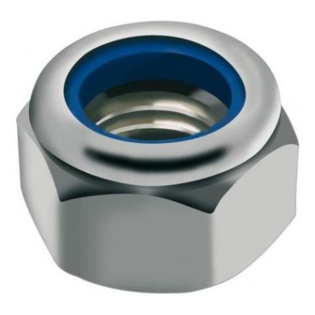 Stainless Steel Metrical NylStop Hexagon Nut 