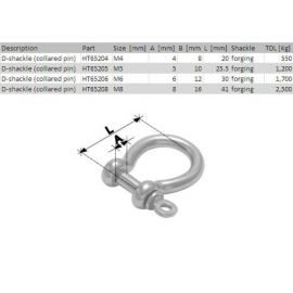 Holt Manille Lyre inox Forgée 5*23mm 65205 H2O Sensations