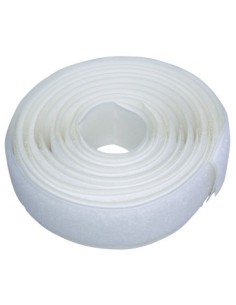 Velcro Strap with Adhesive White
