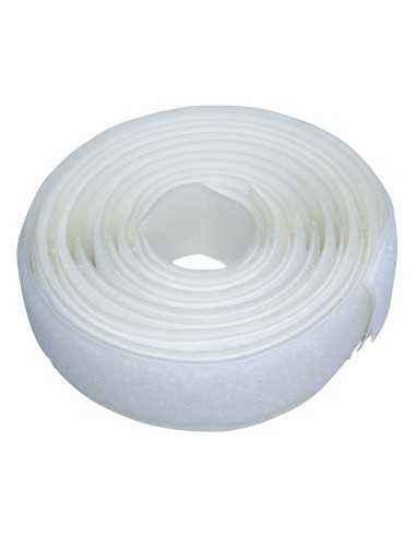 Velcro Strap with Adhesive White