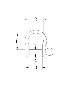 Ronstan Shackle Bow 3/8" 9.5mm RF637 H2O Sensations 2