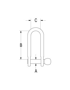 Ronstan Shackle D 1/2" 12.7mm RF620 H2O Sensations 2