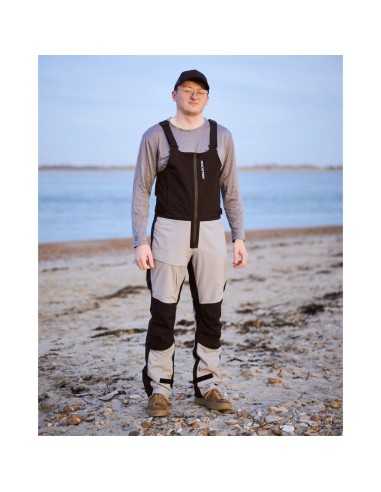 Rooster SB1 Inshore Salopette Hi-fits (Unisex) Grey Black H2O Sensations Rooster SB1 Inshore Salopette Hi-fits (Unisex) Grey Black H2O Sensations