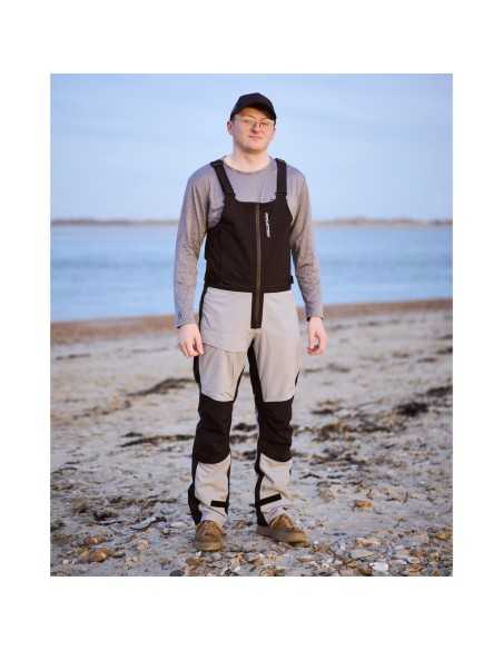 Rooster SB1 Inshore Salopette Hi-fits (Unisex) Grey Black H2O Sensations Rooster SB1 Inshore Salopette Hi-fits (Unisex) Grey Black H2O Sensations