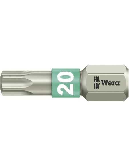 Wera Bits Stainless Steel Torx TX20 25mm EM628812025 H2O Sensations
